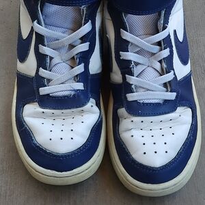 Nike Kids Navy and White Sneakers